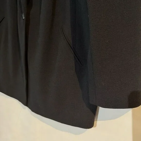 Vince Camuto Black Blazer Women Size 12 One Button Lined Career Jacket - Picture 12 of 16